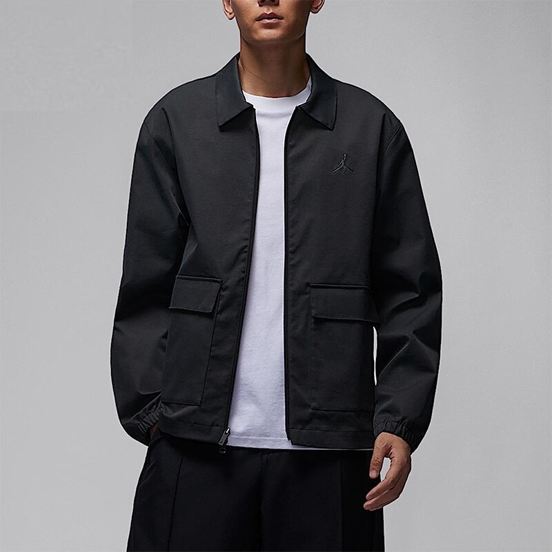 Nike Men's Golf Sports Casual Simple Versatile Lapel Jacket Hq8682-010