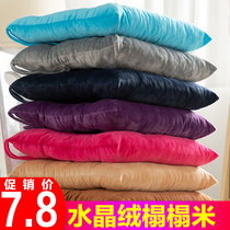 Crystal velvet cushion thickened beauty hip seat cushion does not deform dining table chair cushion winter thickened warm seat cushion