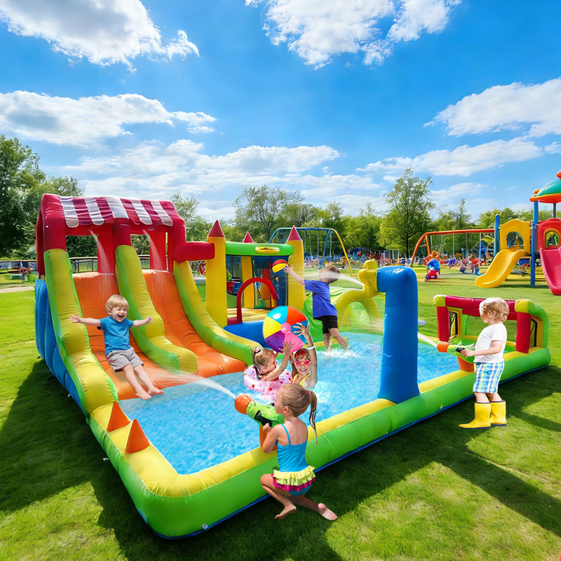 New Indoor Children's Inflatable Castle, Home-Use Mini Store, Jumping Bed, Small Inflatable Slide, Bouncy Toy New Indoor Children's Inflatable Castle, Home-Use Mini Store, Jumping Bed, Small Inflatable Slide, Bouncy Toy