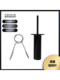 Weight Stack Pin, Bell Plate Storage, Integrated Weight Rack Pin, External Bell Plate Attachment, Weight-Increasing Fitness Accessory