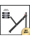 Home Multifunctional Belt Squat Attachment, Adjustable Length, Single-Arm Rowing, Squat Hip Lift Trainer