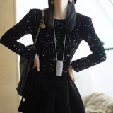 Универсальные блестки для ногтей, в стиле Шанель, осенние, коллекция 2023, новая коллекция, легкий роскошный стиль