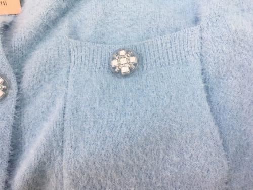 Трикотажный осенний модный тонкий кардиган, коллекция 2023, в корейском стиле