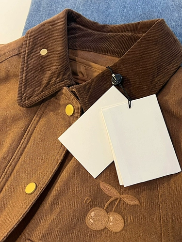 Демисезонная ретро удерживающая тепло куртка, с вышивкой