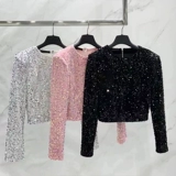 Универсальные блестки для ногтей, в стиле Шанель, осенние, коллекция 2023, новая коллекция, легкий роскошный стиль