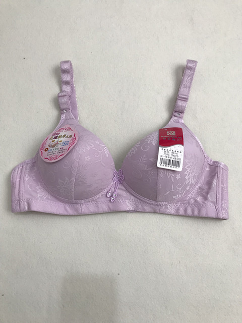 Biying Youlan 8816 áo ngực cotton tụ tập không có vòng thép giữa và áo lót mỏng tuổi già áo kiểu trung niên