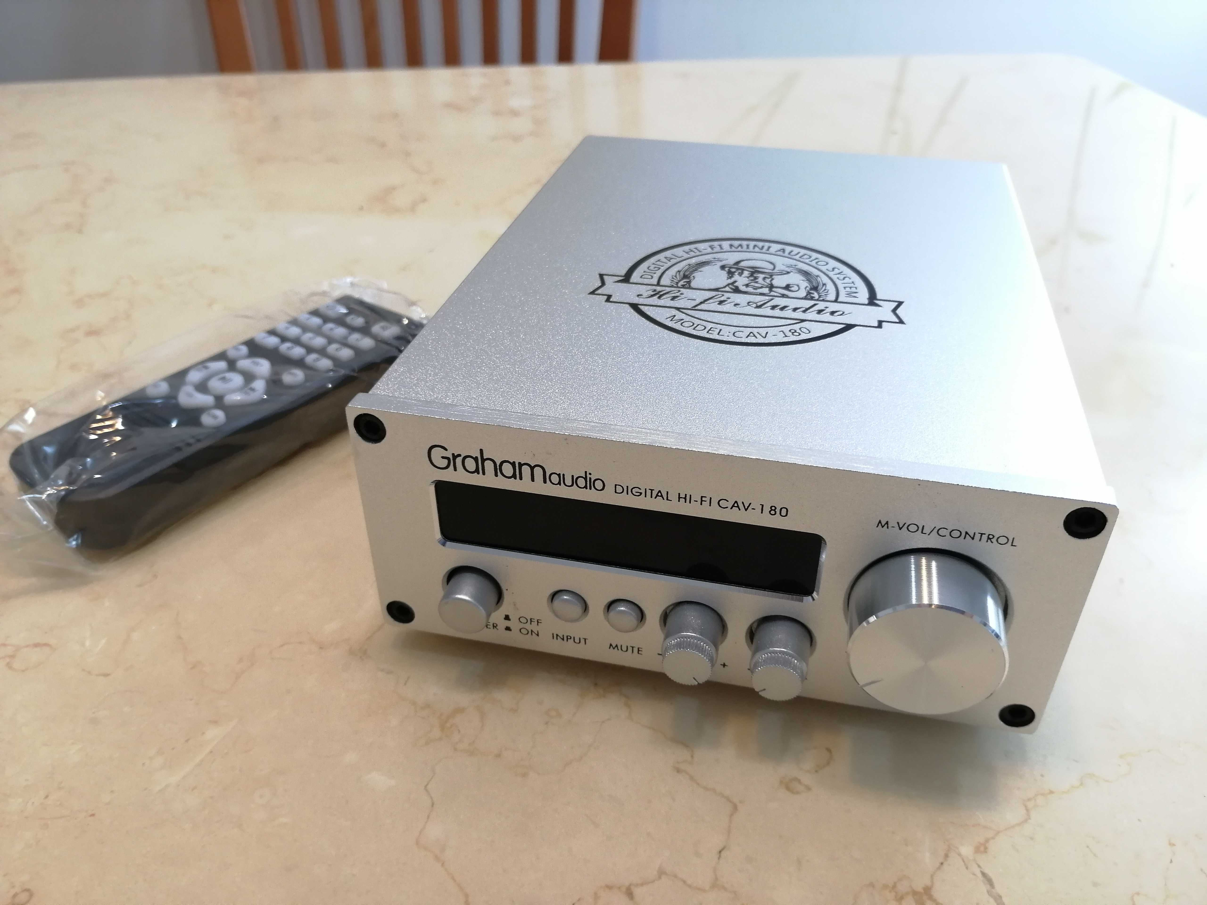 German cav180 digital fiber coaxial radio AUX Bluetooth 5 0 output amplifier remote control high and low tone adjustment