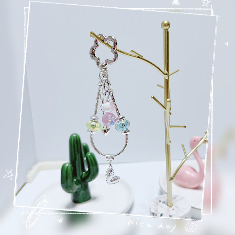 Original Design Genuine Pandora Bracelet Phone Chain Pendant Keychain Bag Pendant