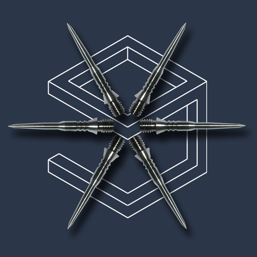 Nine-card dart titanium alloy hard conversion needle Professional standard 2BA set of 3 lengths available