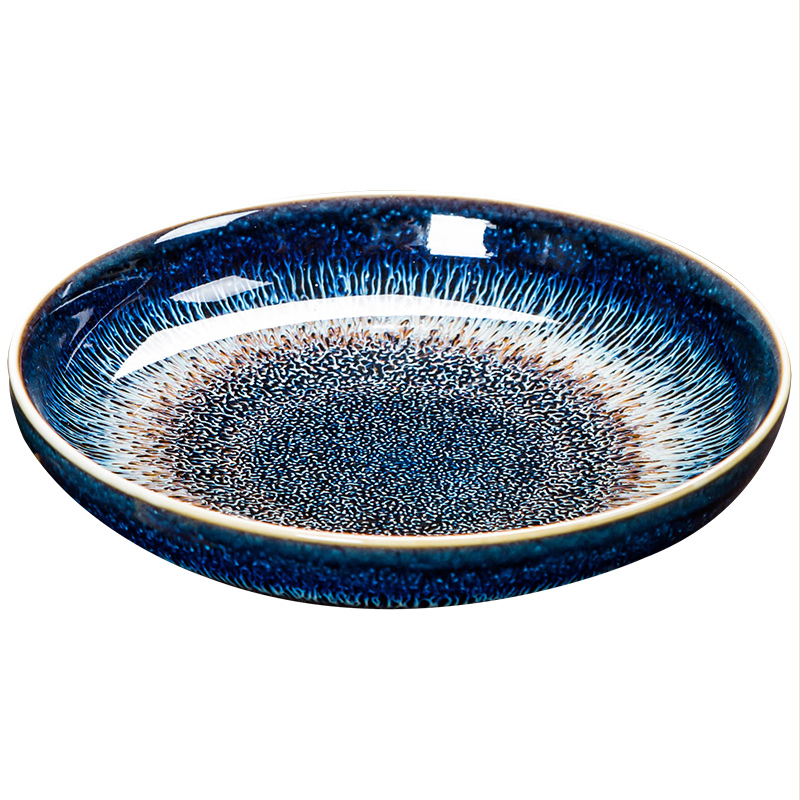 Japanese temmoku built one bearing pad tray up ceramic teapot kung fu tea tea accessories dry mercifully tea tray