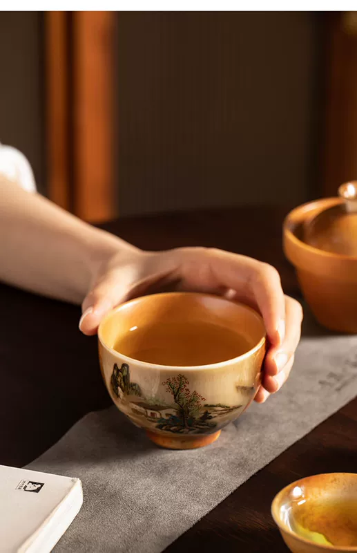 bình trà du lịch Gốm Sứ Du Lịch Ngoài Trời Bộ Trà Túi Tiện Lợi Một Nồi Ba Ly Nhanh Cốc Du Lịch Cắm Trại Trà Bộ Trà bộ ấm trà tử sa du lịch