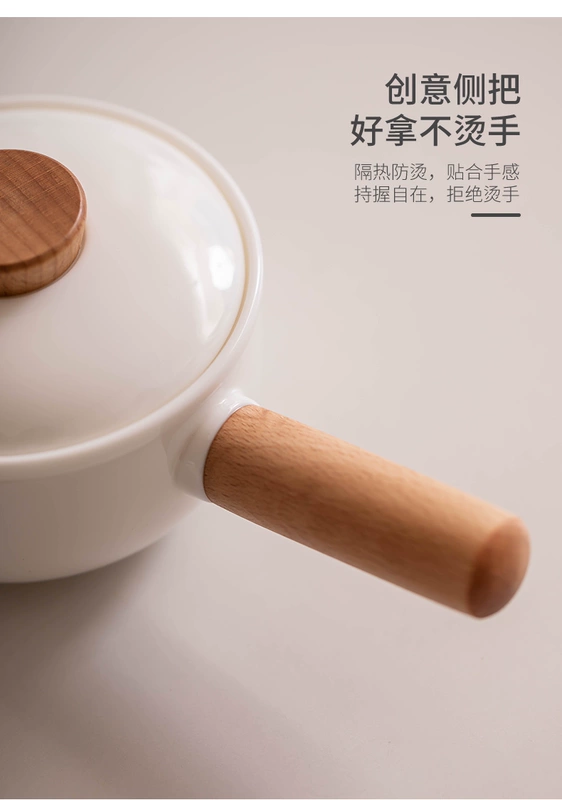 bộ bình trà có túi đựng đi du lịch Du Lịch Kung Fu Trà Nhà Ánh Sáng Sang Trọng Suet Béo Ngọc Bao Bát Trà Ngoài Trời Di Động Tay Cầm Phụ Pha Trà thiết Bị bộ ấm trà du lịch