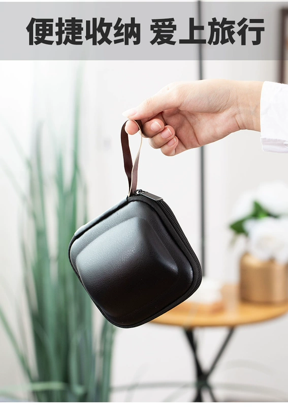 Xingchuan đen gốm nhanh chóng cốc một nồi bốn ly Douyin du lịch bộ trà túi xách tay ấm trà di động cốc trà bộ ấm chén du lịch