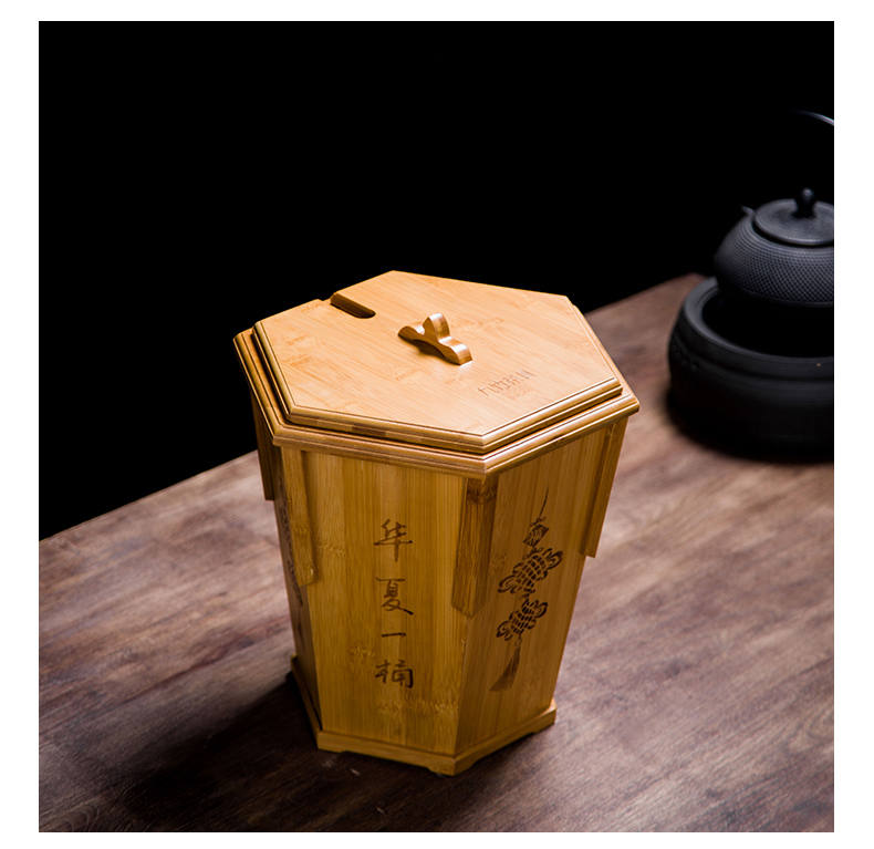 Hot tea barrel bamboo barrels of tea sets tea tray after water storage barrel large - sized kung fu tea accessories waste bin