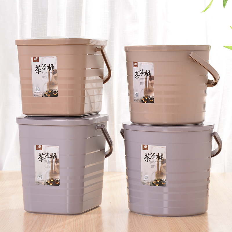 Dross barrels of plastic household garbage waste water barrels of kung fu tea accessories make tea tea tray row bucket bucket size