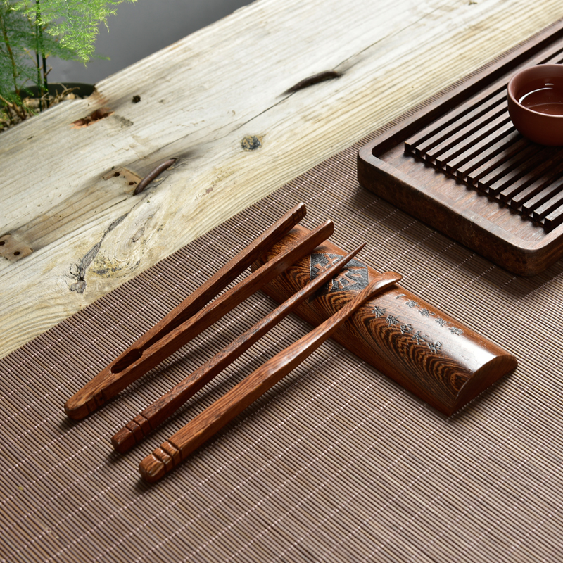 Bamboo tea is 4 times grilled chicken wings hua limu tea spoon ChaGa TSP tea tea holder kung fu tea tea accessories