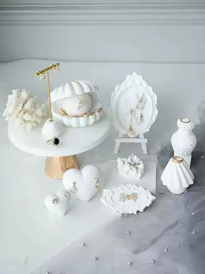 Jewelry shelf display rack shop creative plaster ornaments earrings chain rack jewelry display shooting props