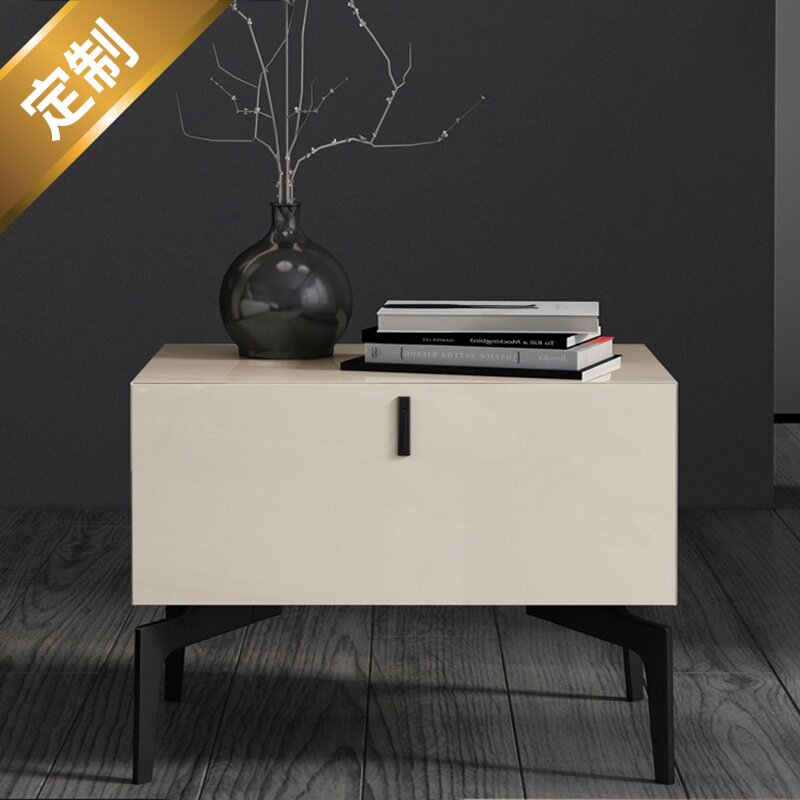Bedside table bedroom storage cabinet Nordic minimalist light luxury wind environmental protection no odor modern household simple bedside cabinet