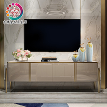 Solid wood American light extravagant TV cabinet Tea Table Combination Modern Décor Cabinet style minimalist Living Room Custom style