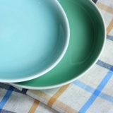 Домашняя керамическая посуда Longquan Celadon Plain Western Staving Stining Plate Микроволновая печь в китайской стиле