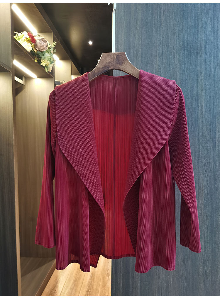 Áo cardigan nữ ngắn xếp ly 2022 dáng suông tay lỡ, phối khuy trước, tôn dáng — Tím hoa cà, Màu xanh da trời, Màu xanh lam, Màu xanh nước hồ chi tiết 21