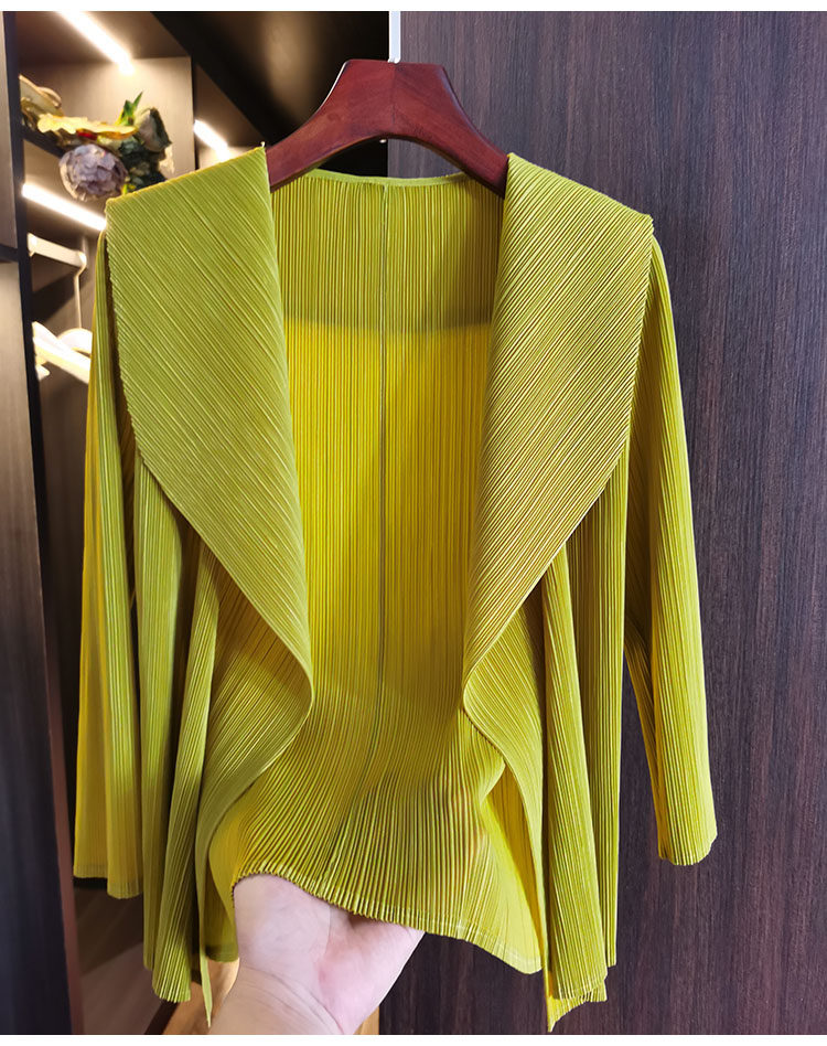 Áo cardigan nữ ngắn xếp ly 2022 dáng suông tay lỡ, phối khuy trước, tôn dáng — Tím hoa cà, Màu xanh da trời, Màu xanh lam, Màu xanh nước hồ chi tiết 22