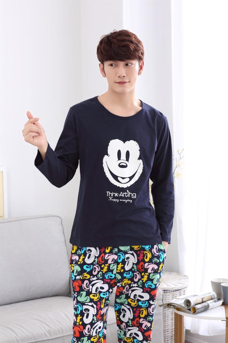 Bộ đồ ngủ dài tay mùa đông và cotton cho cha mẹ và con gái dễ thương bộ mặc nhà cho trẻ em