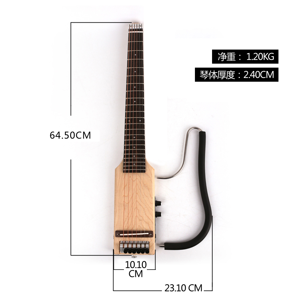 Zuma 26inch Ultra-Short Foldableing Silent Guitar Electric