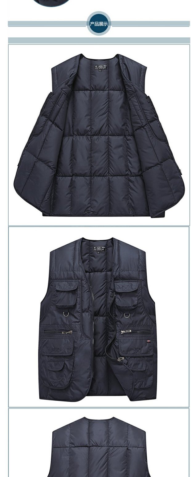Áo vest nam mùa đông ấm áp cho cha trung niên mặc cộng với nhung dày mùa đông áo vest vest vest cỡ lớn áo ba lỗ tập gym nam