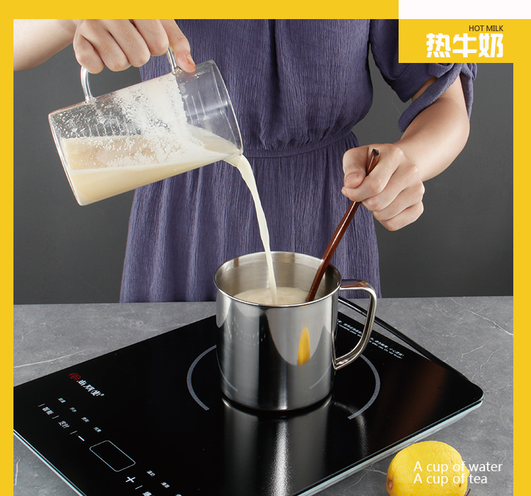 Cốc inox 304 có nắp cốc mẫu giáo cốc học sinh trẻ em cốc người lớn uống nước trà xi lanh câu lạc bộ cốc bình thuỷ tinh đựng nước