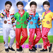 High-end Korean Ancient Courtyard Boys Long-sleeved Korean Children Dance Stage Performance Clothing