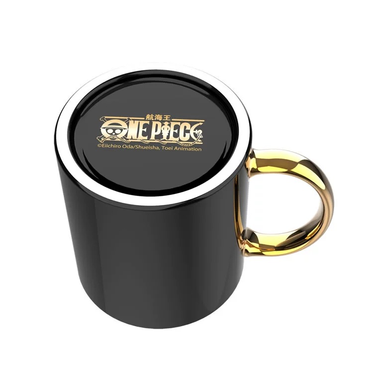One Piece Chính hãng được ủy quyền Vàng đen Mug Đường dập nóng Cờ bay One Piece Anime ngoại vi - Carton / Hoạt hình liên quan hình ảnh sticker de thương