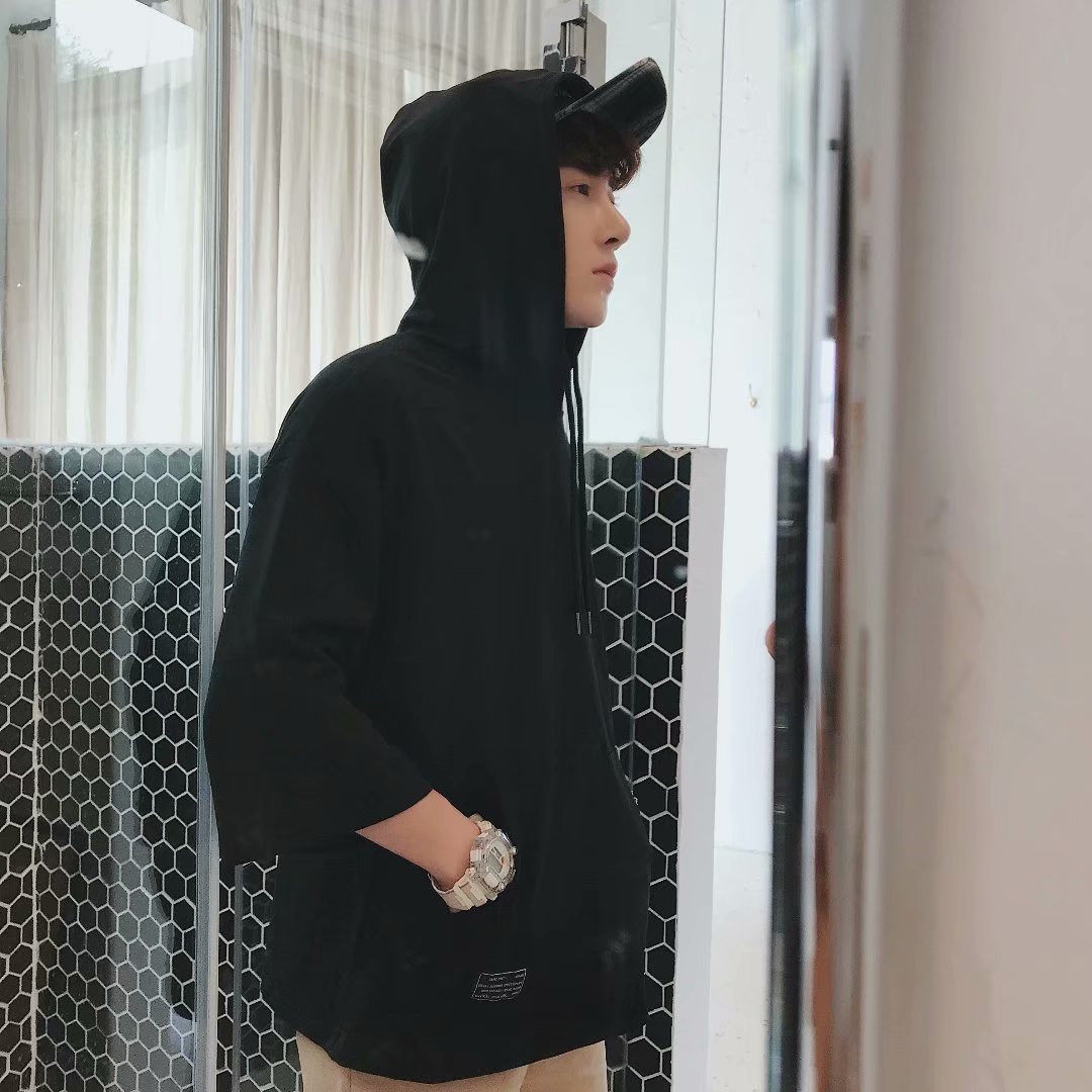 2022 Summer Lianhood Short sleeves Men's thin length sleeves T-shirt loose 50% sleeves Korean version trendy half sleeves on clothes 