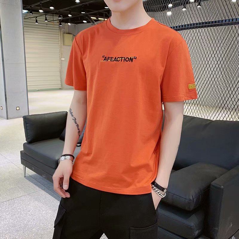 Men's Short Sleeve T - Shirt 2022 Summer New Trend Bottom Lights in Half - sleeve Shirt Men's Clothing