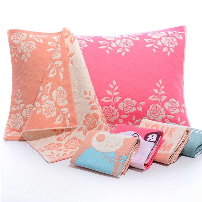 Khăn gối thời trang 47 * 67cm Khăn gối trẻ em vừa ba lớp Khăn gối ba lớp - Khăn gối vỏ gối nằm