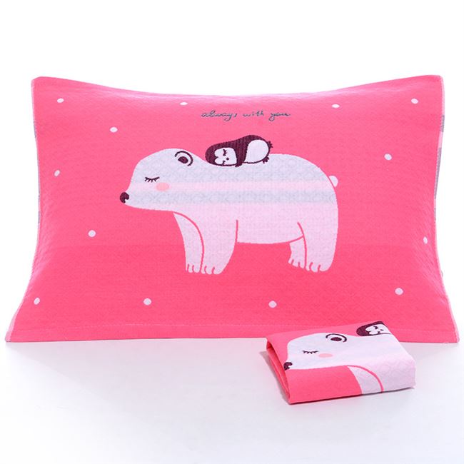Khăn gối thời trang 47 * 67cm Khăn gối trẻ em vừa ba lớp Khăn gối ba lớp - Khăn gối vỏ gối nằm