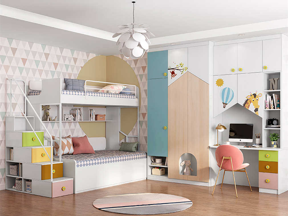 Poetry Niemann Bunk Beds Double-bed Double beds Multi-functional High and low beds Children Double beds Wardrobe Children Anecdots 1675