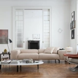 Медуо/Итальянский современный кожаный диван Scighera диван маленькая квартира Гостиная прямо вниз по ряду дивана вниз