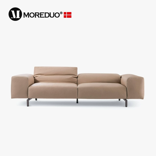 Медуо/Итальянский современный кожаный диван Scighera диван маленькая квартира Гостиная прямо вниз по ряду дивана вниз