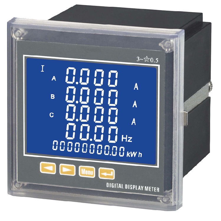 Three-phase liquid crystal multifunction power meter voltage current ampere digital display of electrical parameter measurement module Communication Table