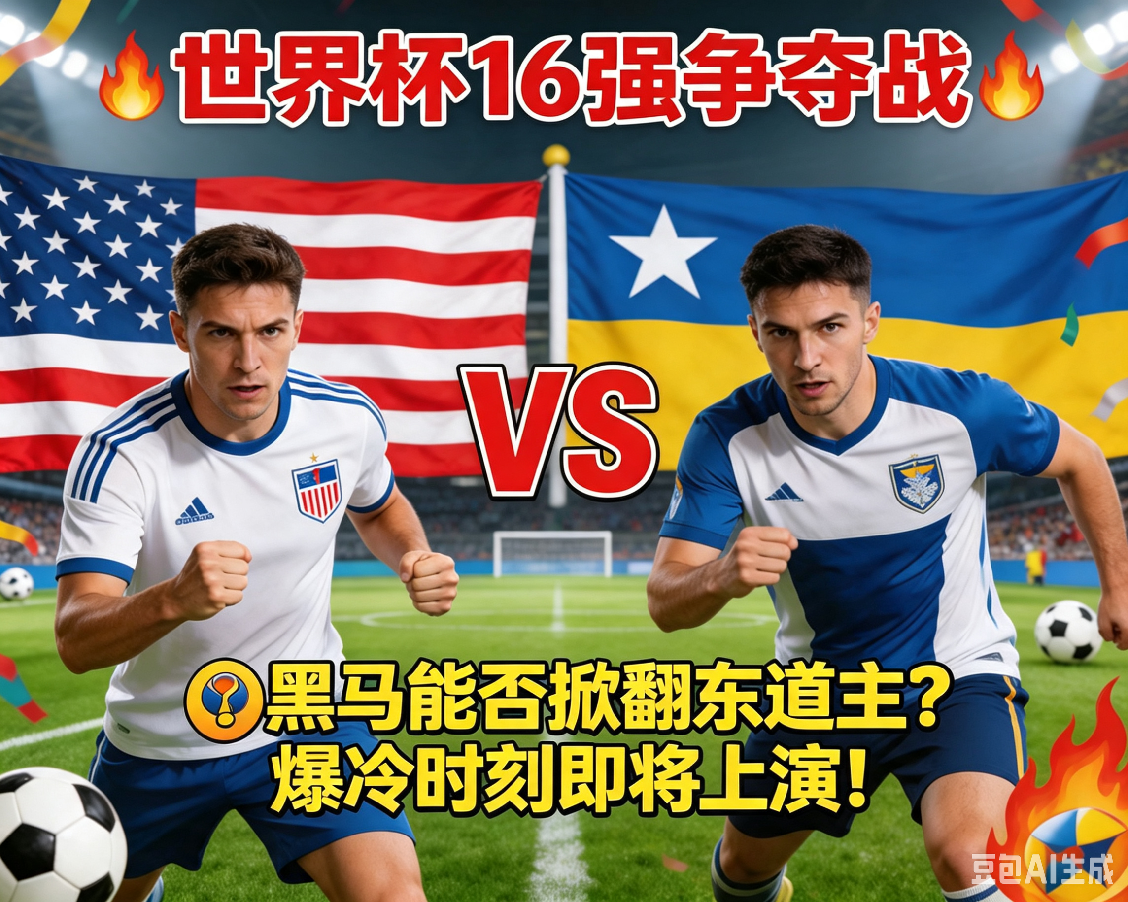 世界杯16强名额终极争夺！美国主场迎战波黑，黑马能否掀翻东道主爆出冷门？