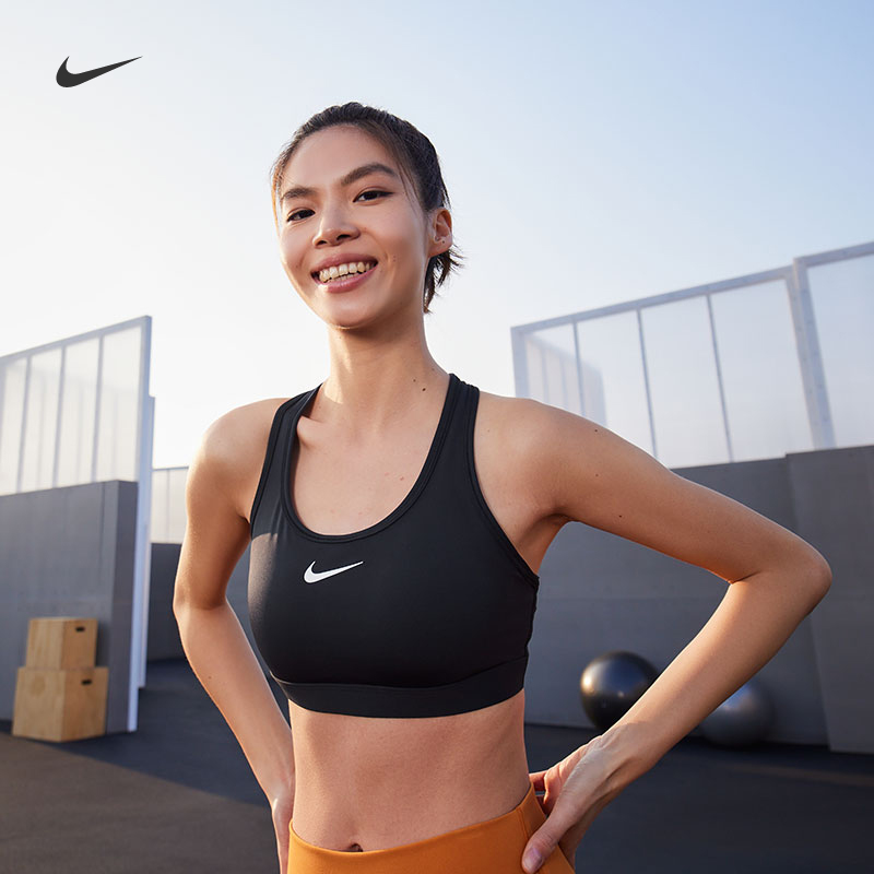 ナイキ公式SWOOSH鄭秦文同型レディース中強度サポート速乾スポーツブラDX6822
