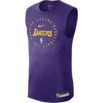 Nike official Los Angeles Lakers NBA mens quick-drying sleeveless T-shirt autumn new shooting uniform HF1964