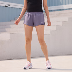 Nike official ONE Women's ONE ເສື້ອຍືດກາງເກງຂາສັ້ນ 2-in-one ກາງແຈ້ງລະດູຮ້ອນ ໂສ້ງກິລາອ່ອນ DX6013