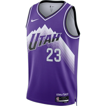 Nike Nike Official Utah Jazz Team NBA Mens speed dry jersey Summer American comfort DX8521