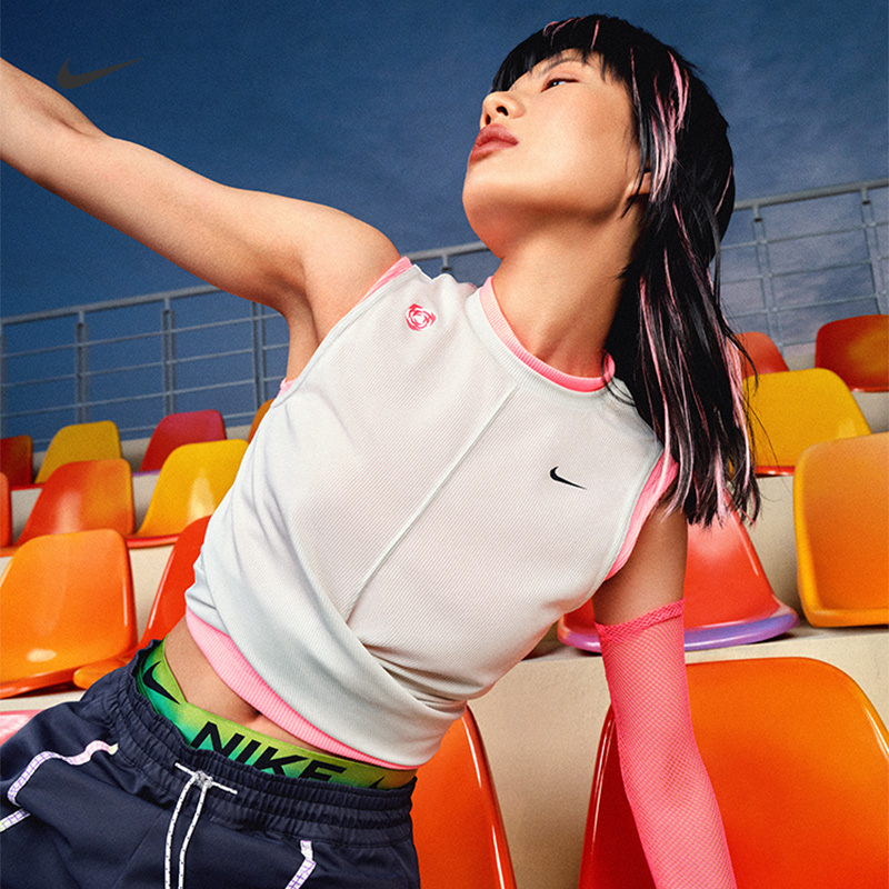 Nike Nike Official DRI-FIT Women's Speed Dry Short Training Vest Soft Comfort FQ0697-Taobao