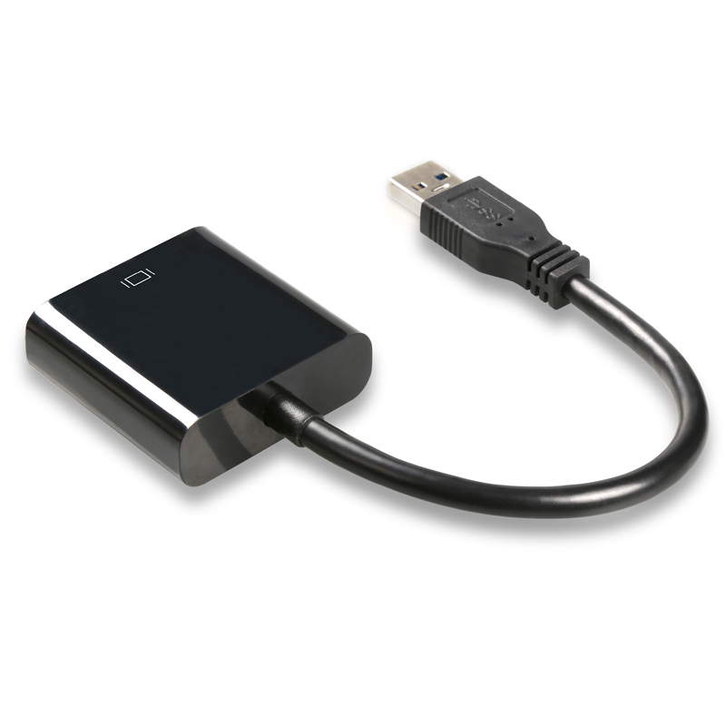usb để vga chuyển đổi vga HD cáp adapter usb đồ họa máy tính bên ngoài mở rộng màn hình vga chuyển cáp - USB Aaccessories quạt mini xiaomi