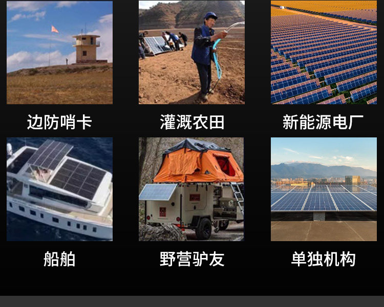 Солнечный модуль 太阳能光伏发电板6v18v36v45v工程并网离网路灯家用监控户外照明 OTHER