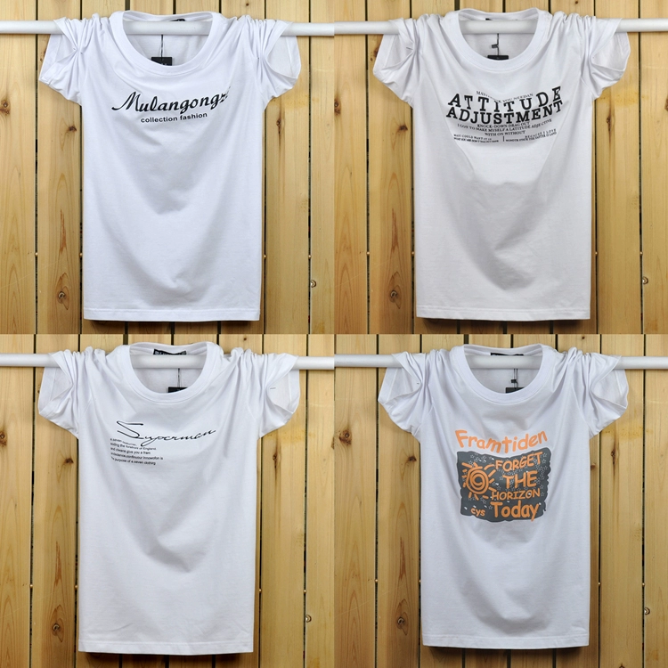 Mùa hè cotton cộng với phân bón XL nam béo Áo thun nam ngắn tay t máu lỏng thể thao nửa tay áo thun nam polo