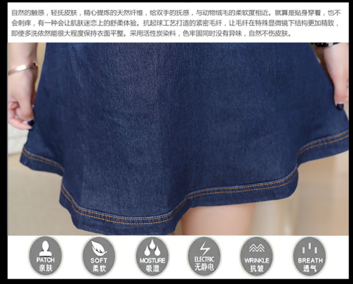 Mùa hè 2018 mới của nhà ga châu Âu dành cho nữ dáng người dáng chữ A thon gọn Váy denim mỏng khí chất nổi tiếng váy chữ a công sở